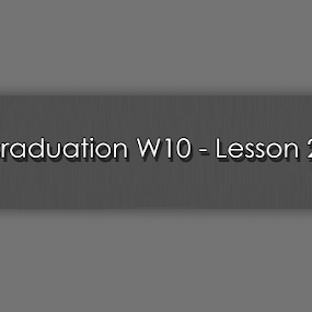 Graduation W10 - Lesson 284 image