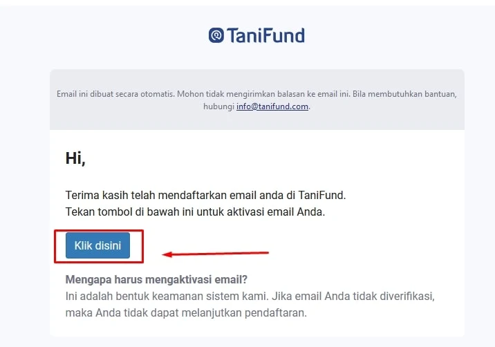 Aktivasi email