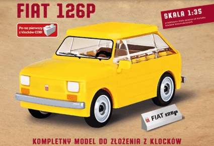 Legendarne Auta PRL-u, polski fiat 126p 1:35 cobi