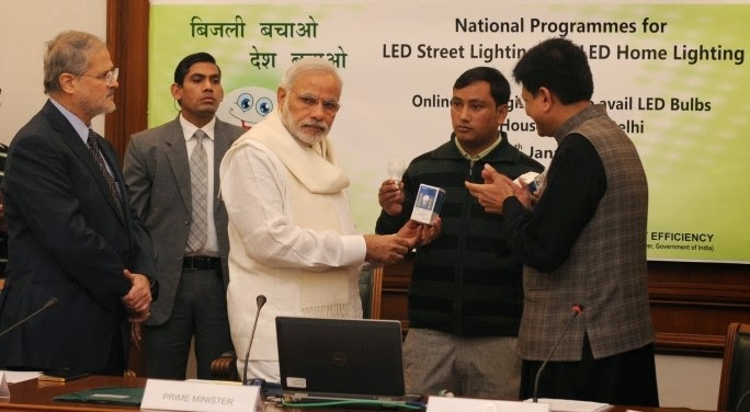 Launched scheme for LED bulb distribution for Delhi & a National Programme for LED-based Home & Street Lighting.
