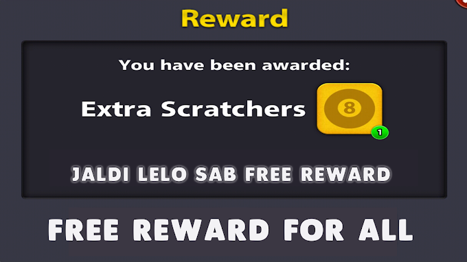 8 Ball Pool Exxtra Scratchers & upto 250k Coins Reward Link