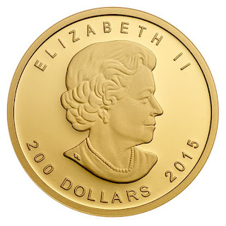 Canada 200 Dollars Gold Coin 2015 Queen Elizabeth II