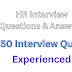 50 Common HR Interview Questions And Answers For Experienced