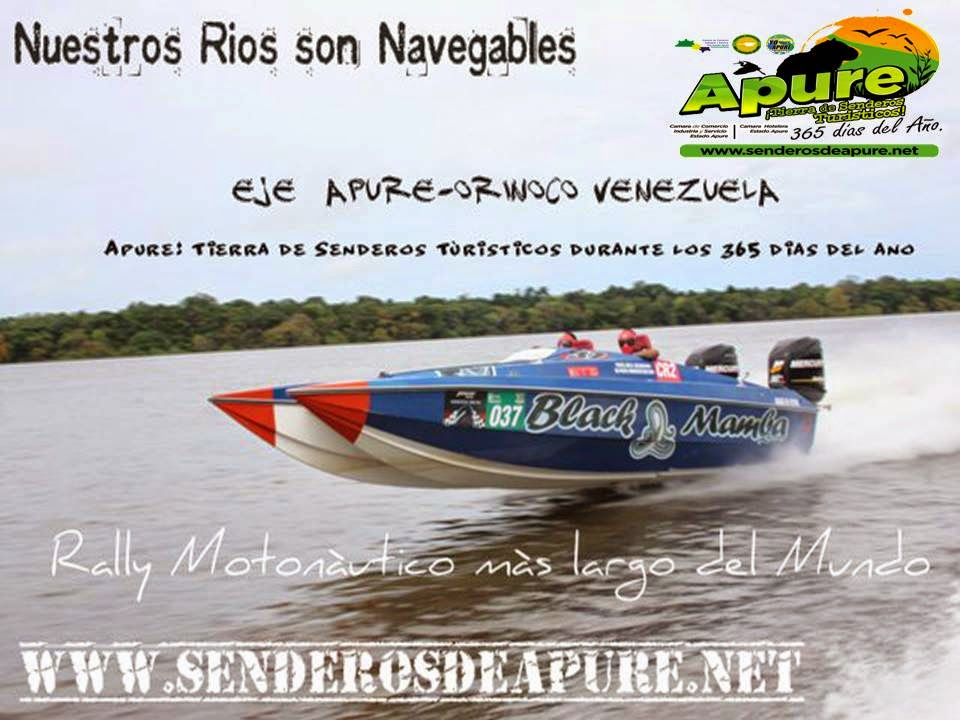 Calendario del Rally motonáutico “Nuestros Ríos son Navegables” 2014