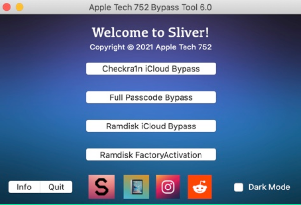 Sliver Tool Version 6.0 Icould Bypass Iphone