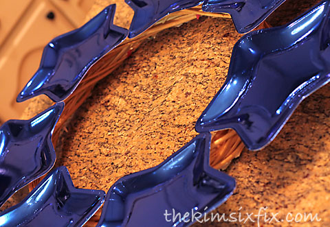 Star paper plate wreath