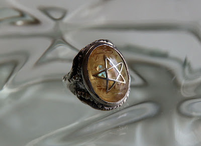 Front of Crack Clear Angel Heart Ring by Alex Streeter