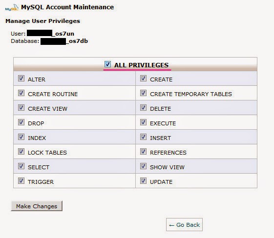 cara buat database di cpanel