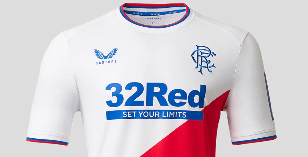 White Castore Rangers FC 2023/24 Away Shirt