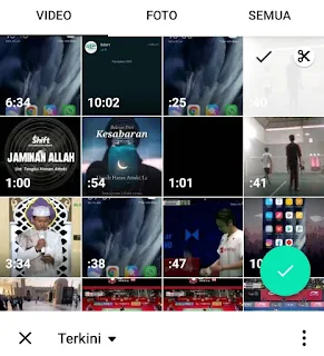 masukkan video ke projek