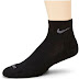Nike Dri-Fit Half Cushion Quarter Socks (3 Pack) Black SX4835-001