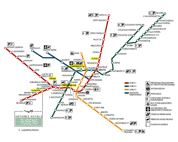 Genoa tourist map