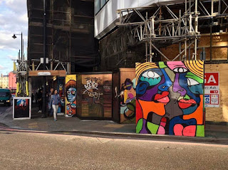 Abstract Graffiti Artwork on Great Eastern Street London