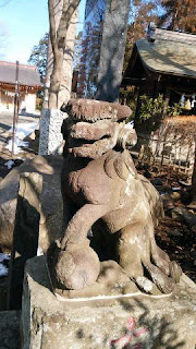 相模原市の神社　下溝八幡宮　狛犬