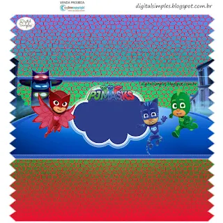 PJMasks, Free Printable  Labels