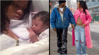 Filho de Rihanna e ASAP Rocky é alvo da primeira fake news após nascimento