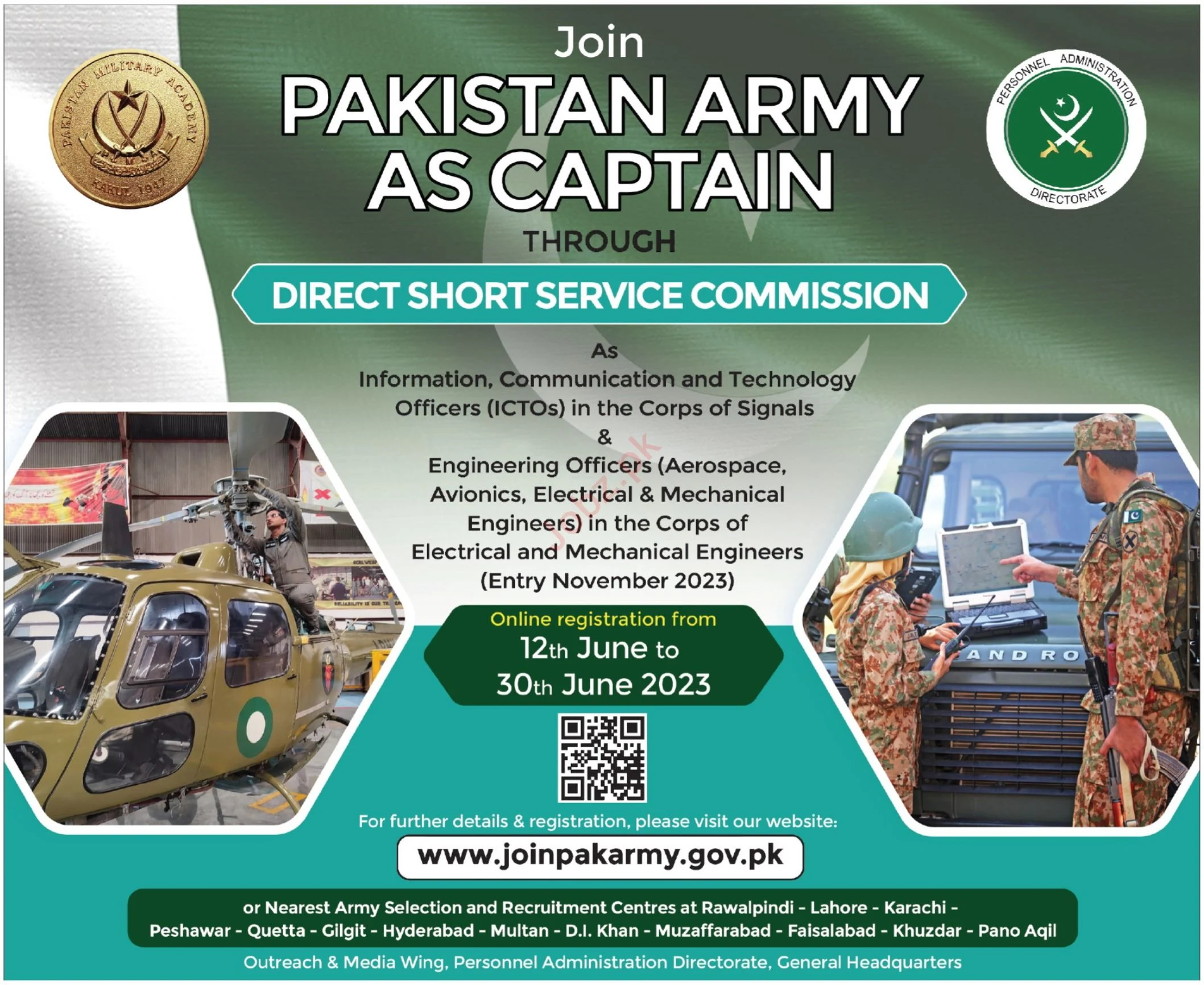 Pakistan Army As Captain Jobs 2023