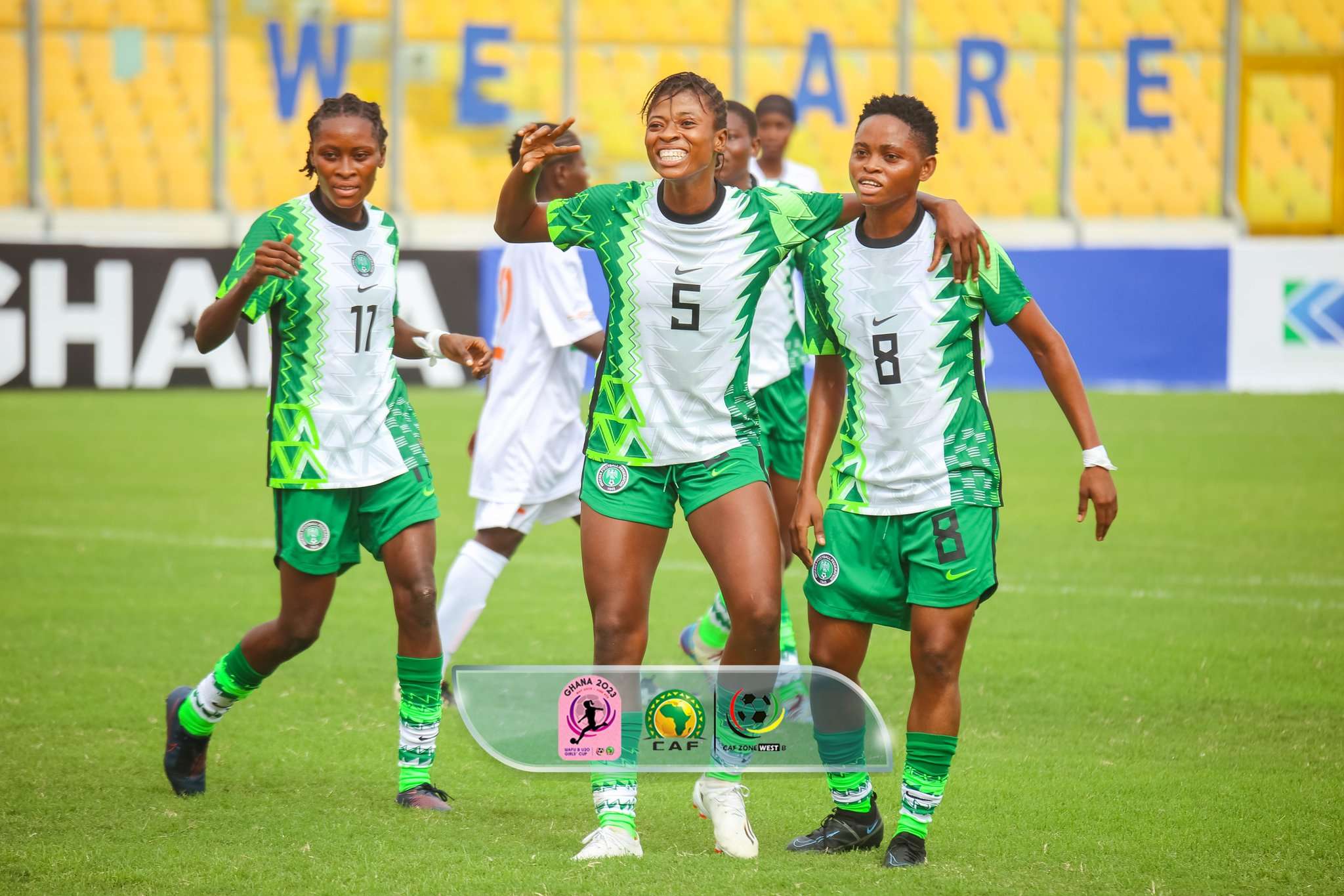 <img src="WAFU B U20 Girls' Cup.png"Nigeria defeated Benin to advance to the final against Ghana in the WAFU B U20 Girls' Cup.">