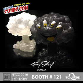 New York Comic Con 2016 Exclusive Bombzy Midnight Edition & Glow in the Dark Edition Vinyl Figures by Kenny Scharf x ToyQube