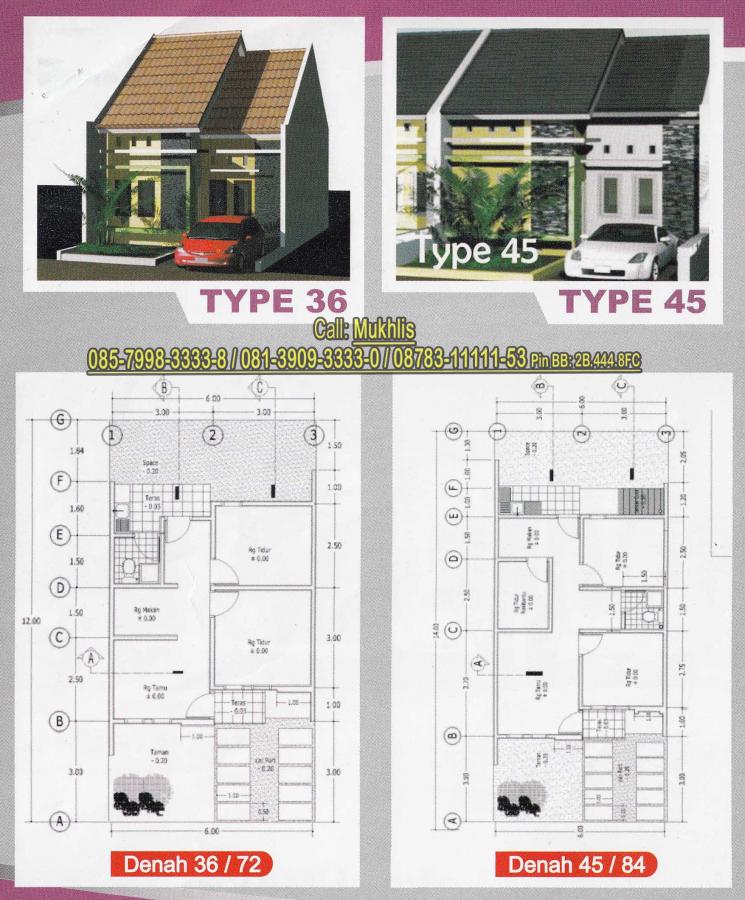  Denah  Rumah  Type  45 Kumpulan Foto Rumah 