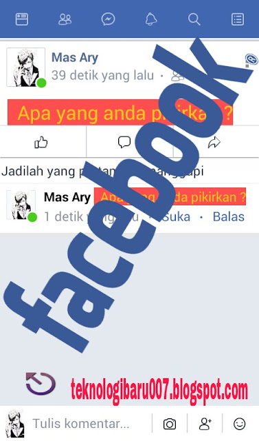 Cara membuat tulisan berwarna di facebook