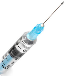 Hypodermic syringe with needle