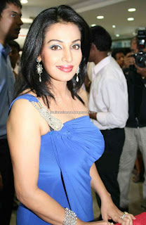 Actress Asha Saini hot in blue frock stills