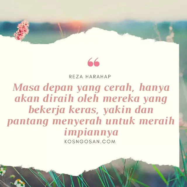 Motivasi diri sendiri untuk masa depan