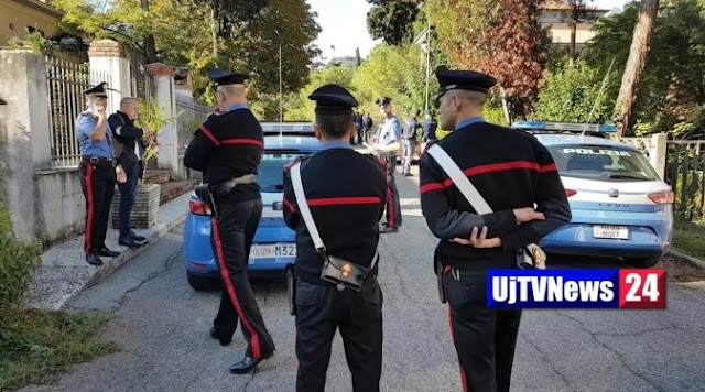  Italian Police killed with a bulled in the head Albanian robber