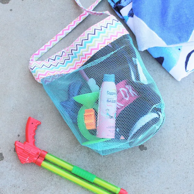 mesh beach bag