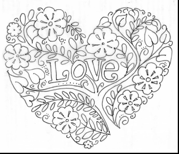 Surprising Valentine Heart Coloring Pages Adults With Coloring Pages Hearts  And Coloring Pages Kingdom Hearts