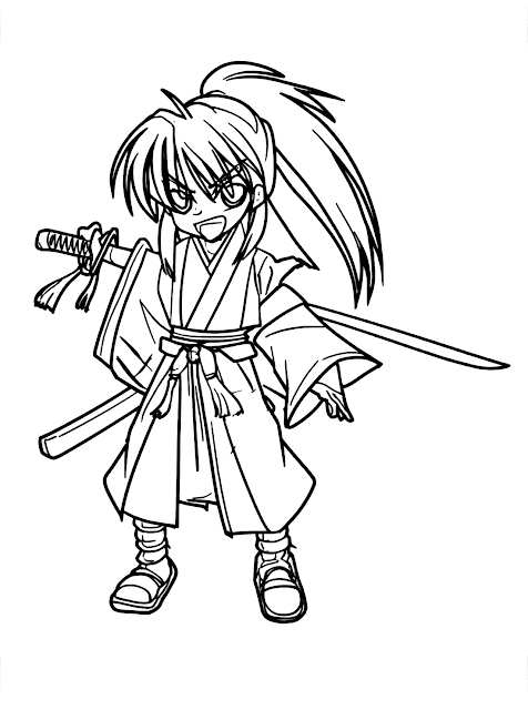 Rurouni Kenshin coloring pages