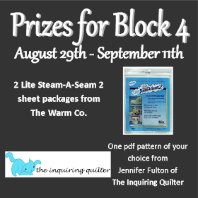 Prizes for block 4 of the I Wish You a Merry Quilt Along