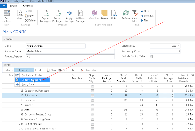 Configuration Package in MS Dynamics NAV