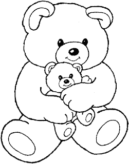 kids coloring pages, bear coloring pages