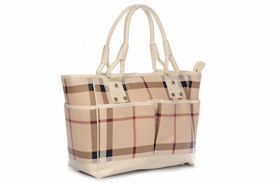 Burberry Nova Compruebe Bolsos Crema_2