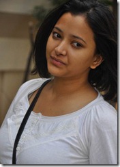 Telugu Actress Shweta Prasad in White Dress Photos