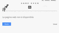 Il gioco del dinosauro nascosto in Chrome (su PC e Android)