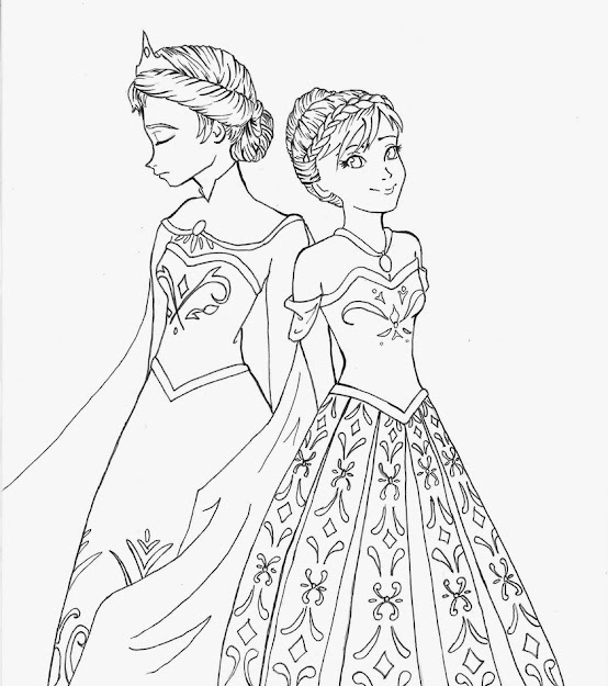 Frozen Coloring Pages Elsa Coronation