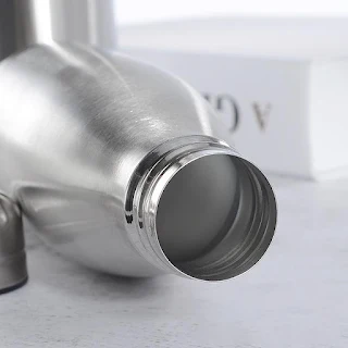 Portable Outdoor Water Bottle Food Grade Reusable Stainless Steel Single Wall Leakproof Nesting Cup Bottle hown - store