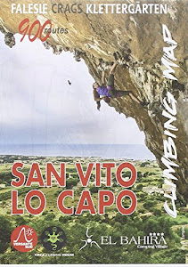 San Vito Lo Capo climbing map. 850 vie