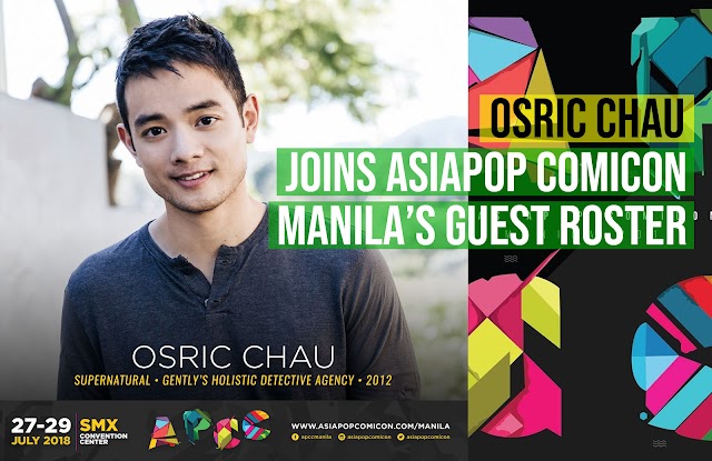 Osric Chau joins AsiaPOP Comicon Manila 2018's guest roster