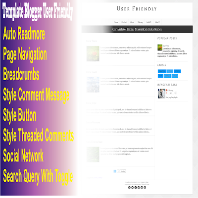 Blogger Template User Friendly