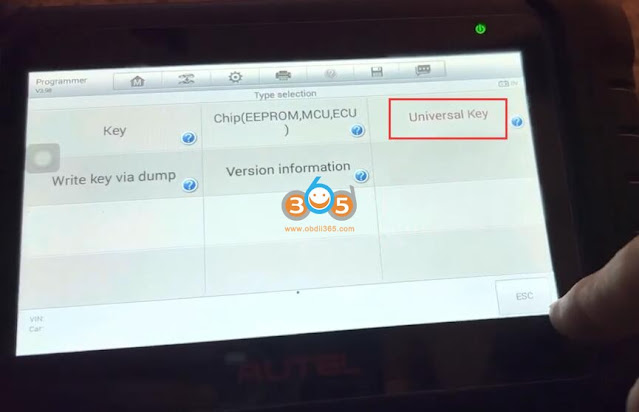 Generate Autel Universal Keys with IM508 2