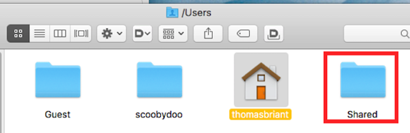 13 the Users Shared folder