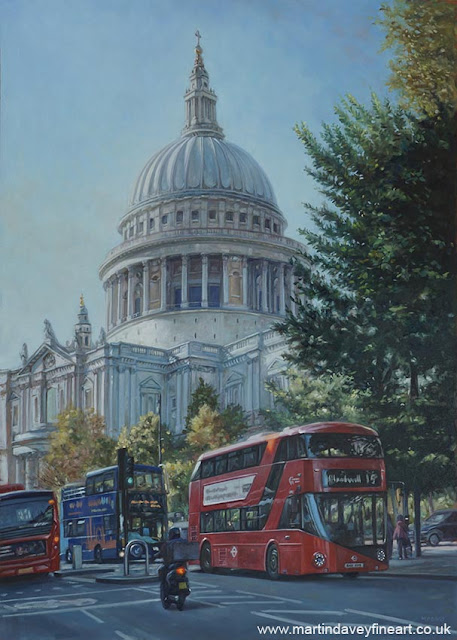 Martin Davey artwork of St Pauls London