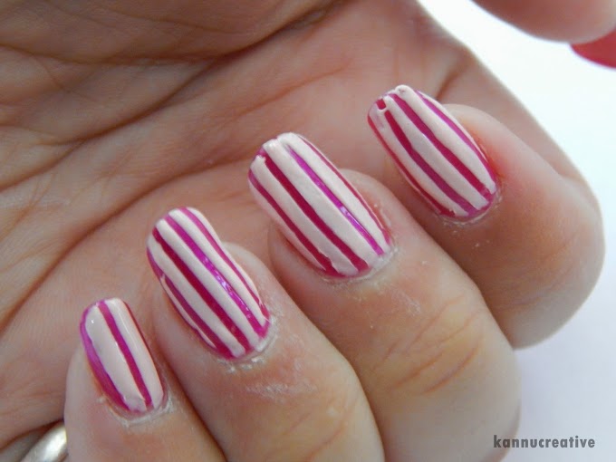 Today's Nail Art: Simple Striping Nail Art + Tutorials + NOTD