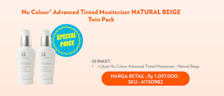 Promo Nu Skin Nu Colour Advanced Tinted Moisturizer Natural Beige Twin Pack Harga Spesial