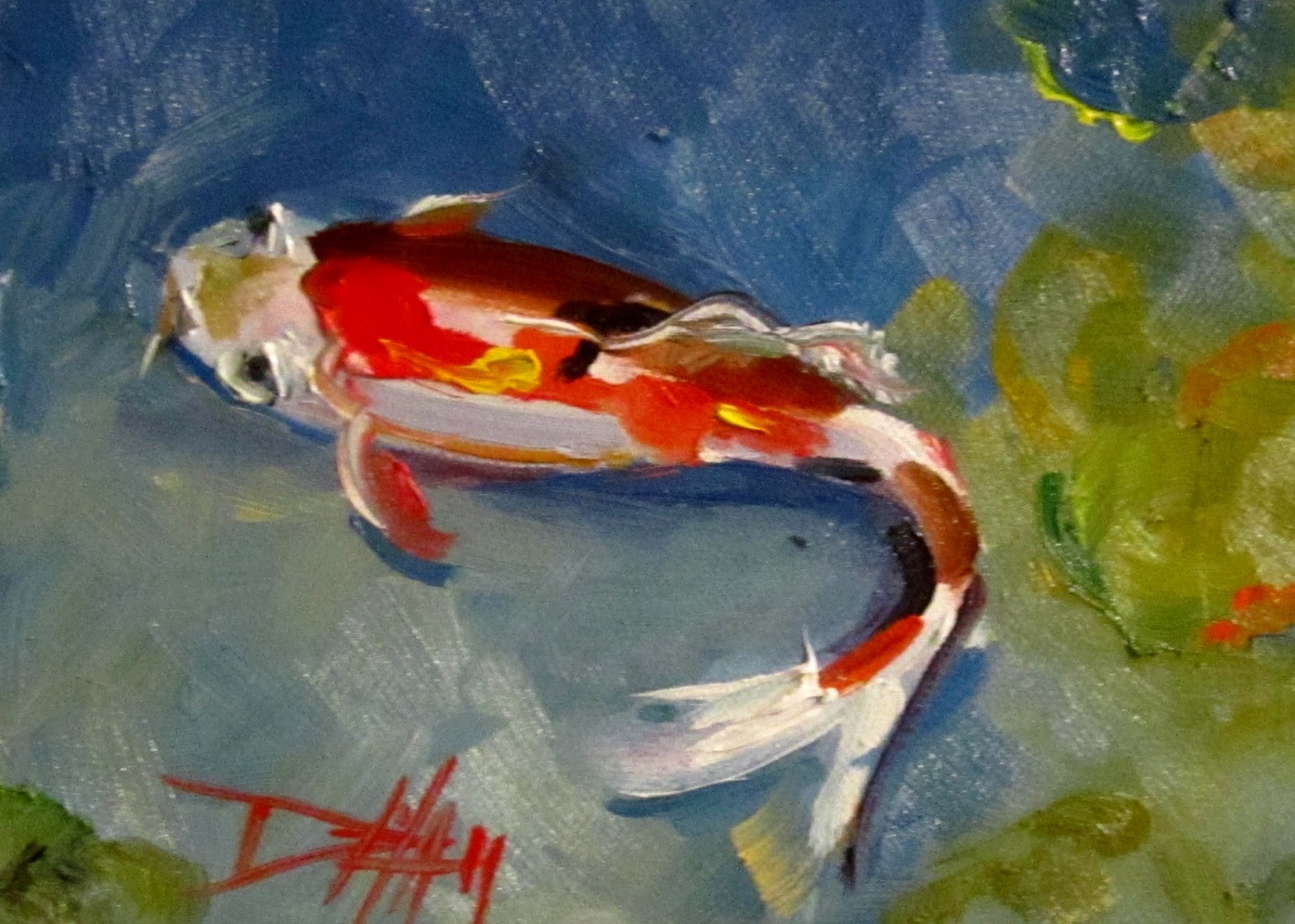 Koi, Fish Art | In the Studio with Delilah