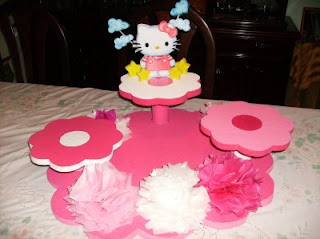 Children parties, Hello Kitty centerpieces decorations